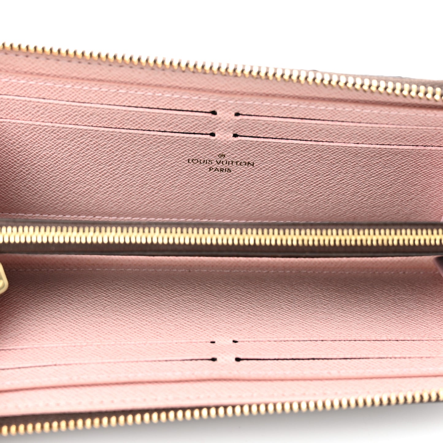 Monogram Clemence Wallet Rose Ballerine