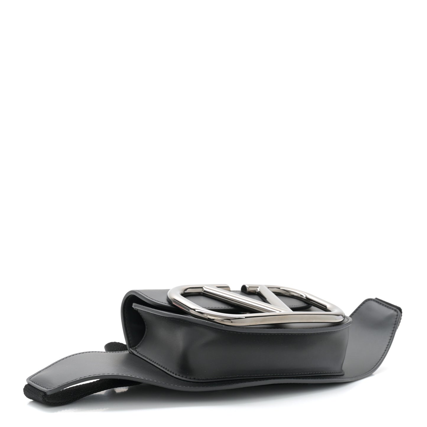 Calfskin Supervee Belt Bag Black