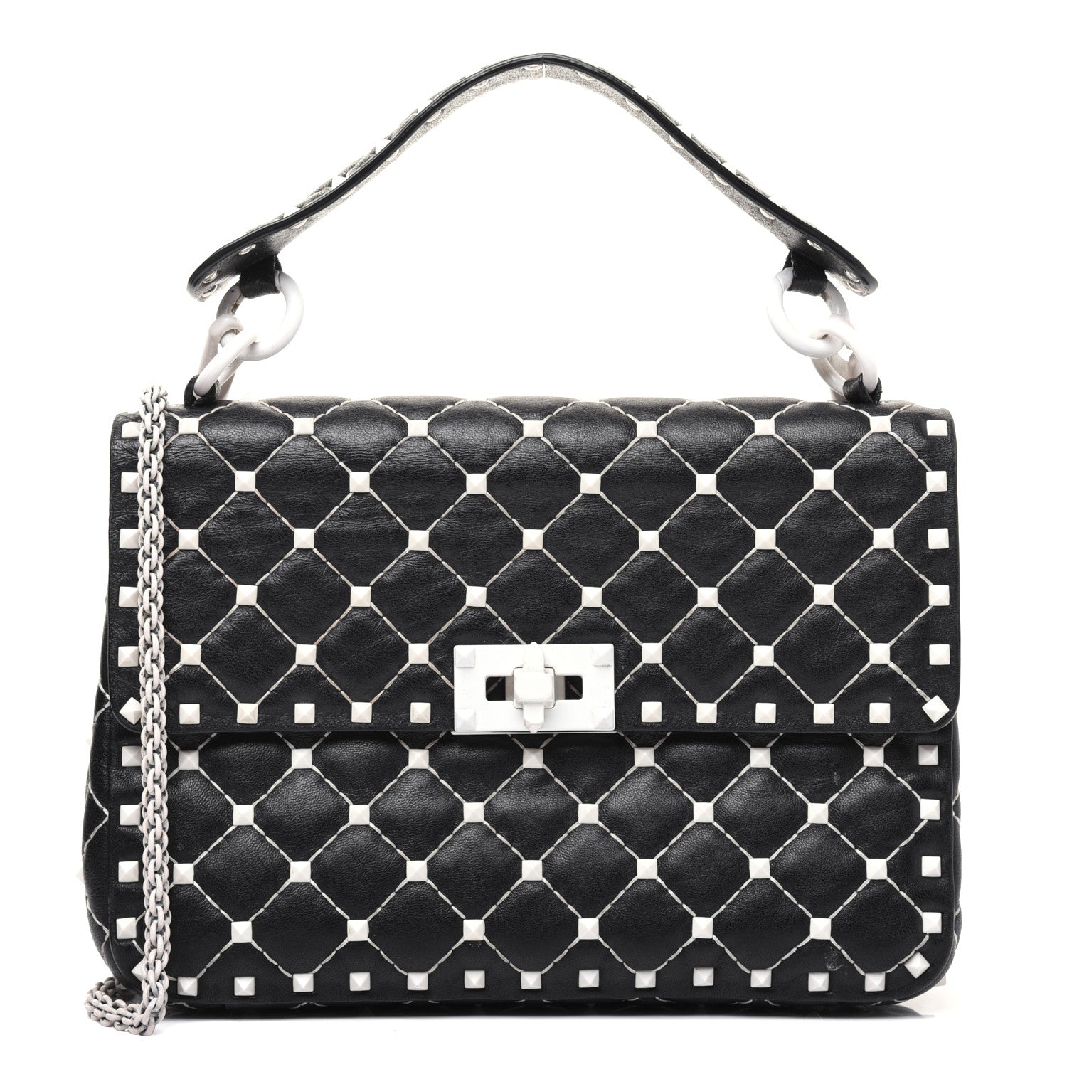 Valentino Garavani Lambskin Medium Free Rockstud Spike Shoulder Bag Black 1 of 23