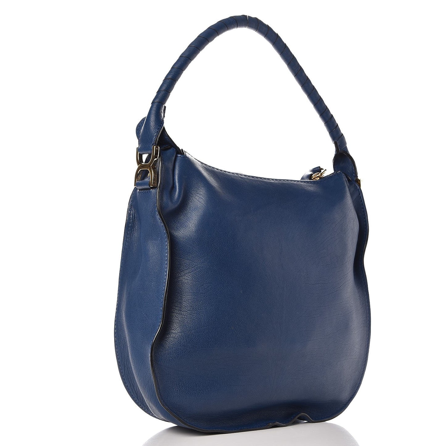 Calfskin Medium Marcie Nude Hobo Blue Velvet