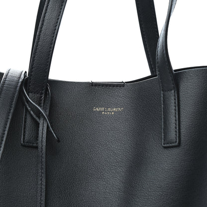 Saint Laurent Calfskin Toy Shopping Tote Black 9 of 9
