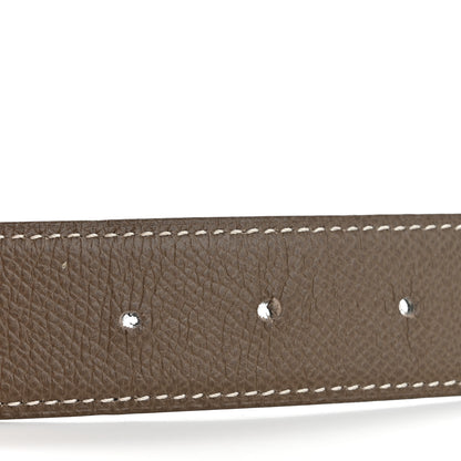 Hermes Swift Epsom 24mm Belt Strap 95 Black Etoupe 7 of 7