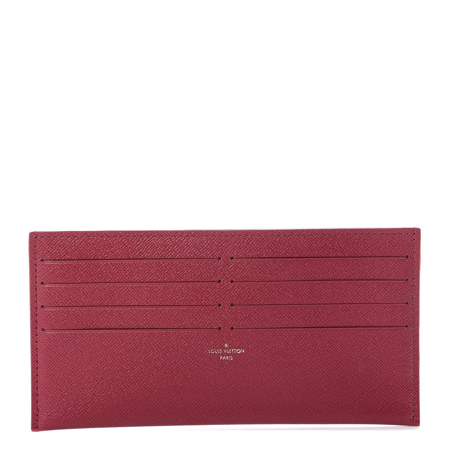 Calfskin Felicie Card Holder Insert Fuchsia