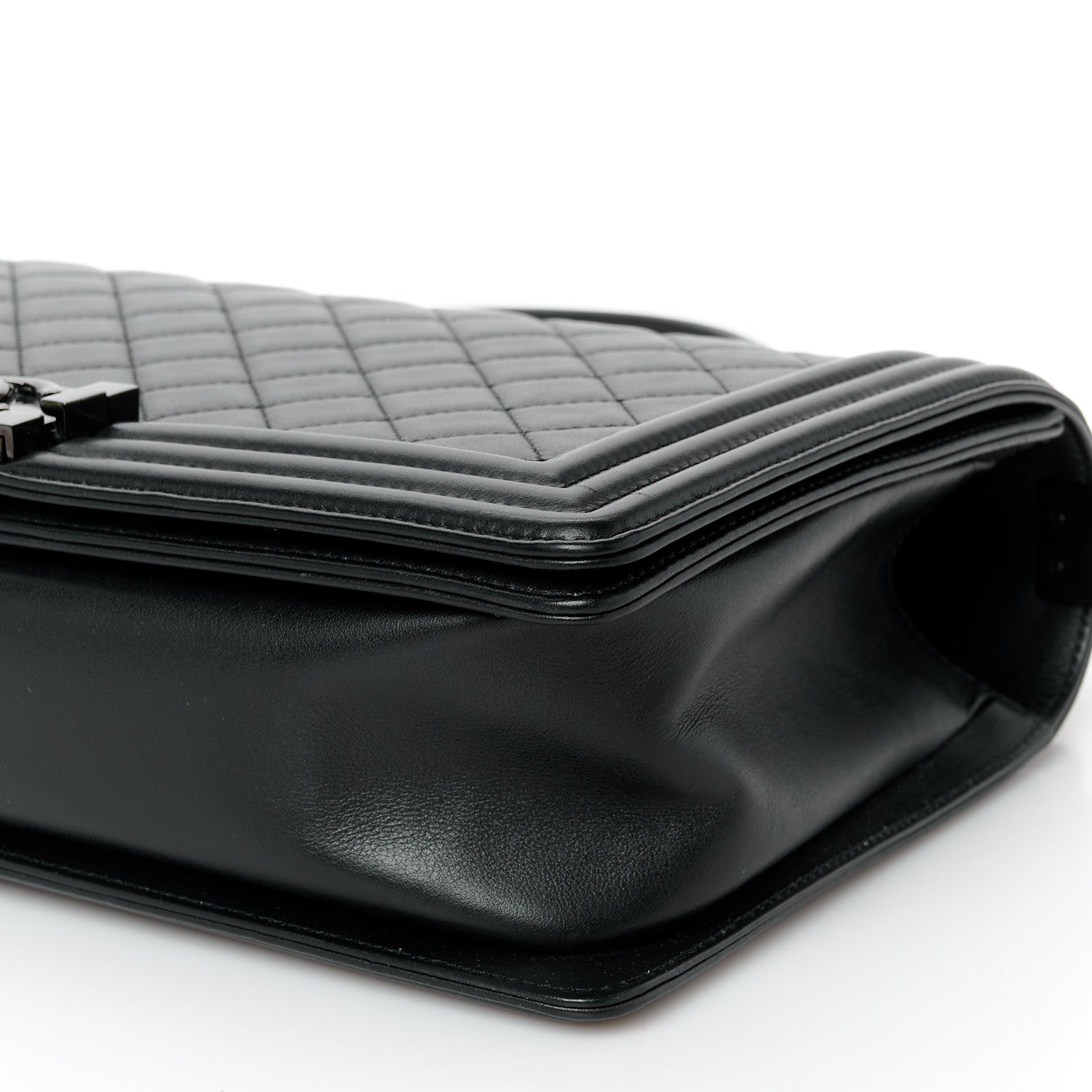 Chanel Calfskin Quilted New Medium Boy Flap So Black 10 of 11