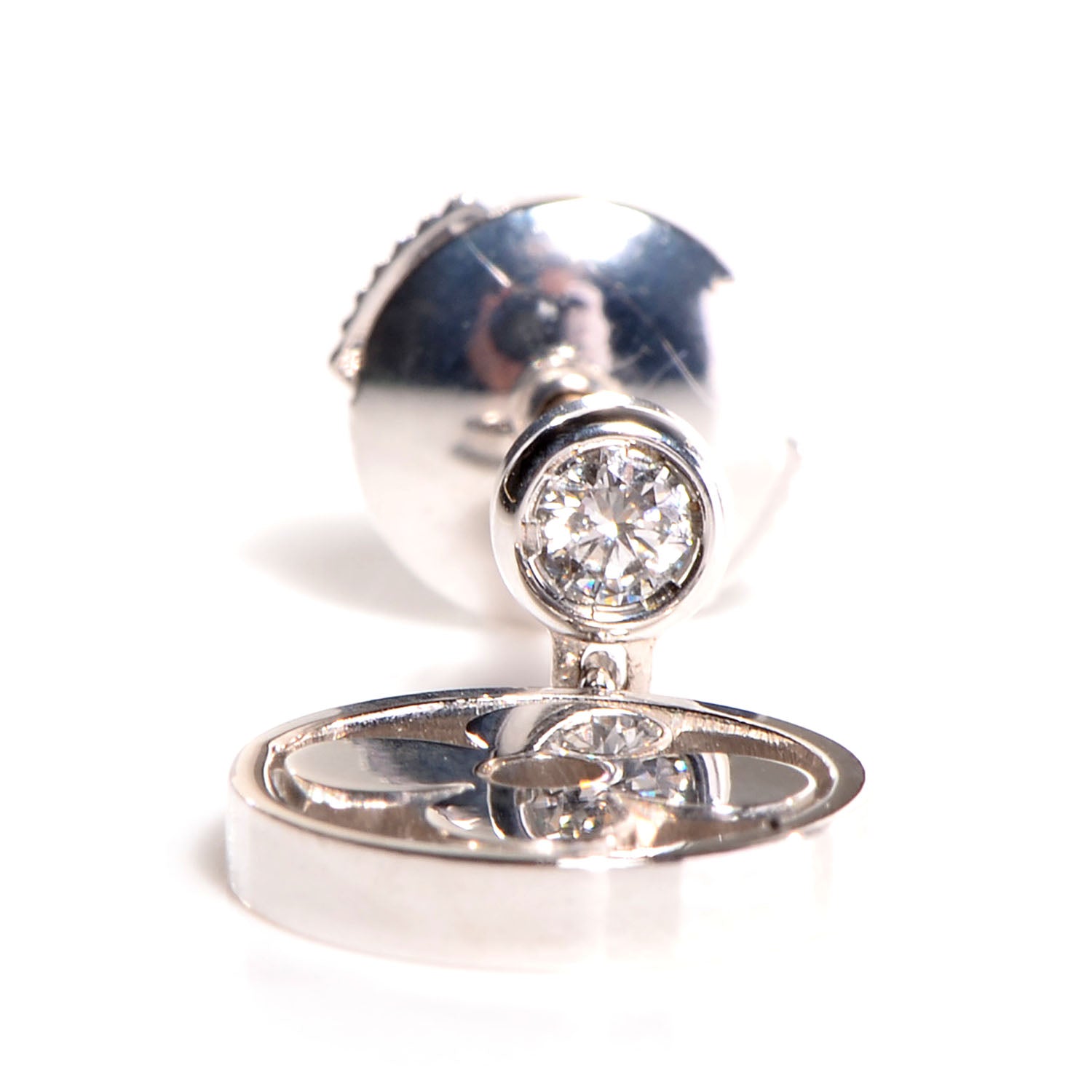 Louis Vuitton Monogram Idylle Ear Stud White Gold with Diamond 4 of 7