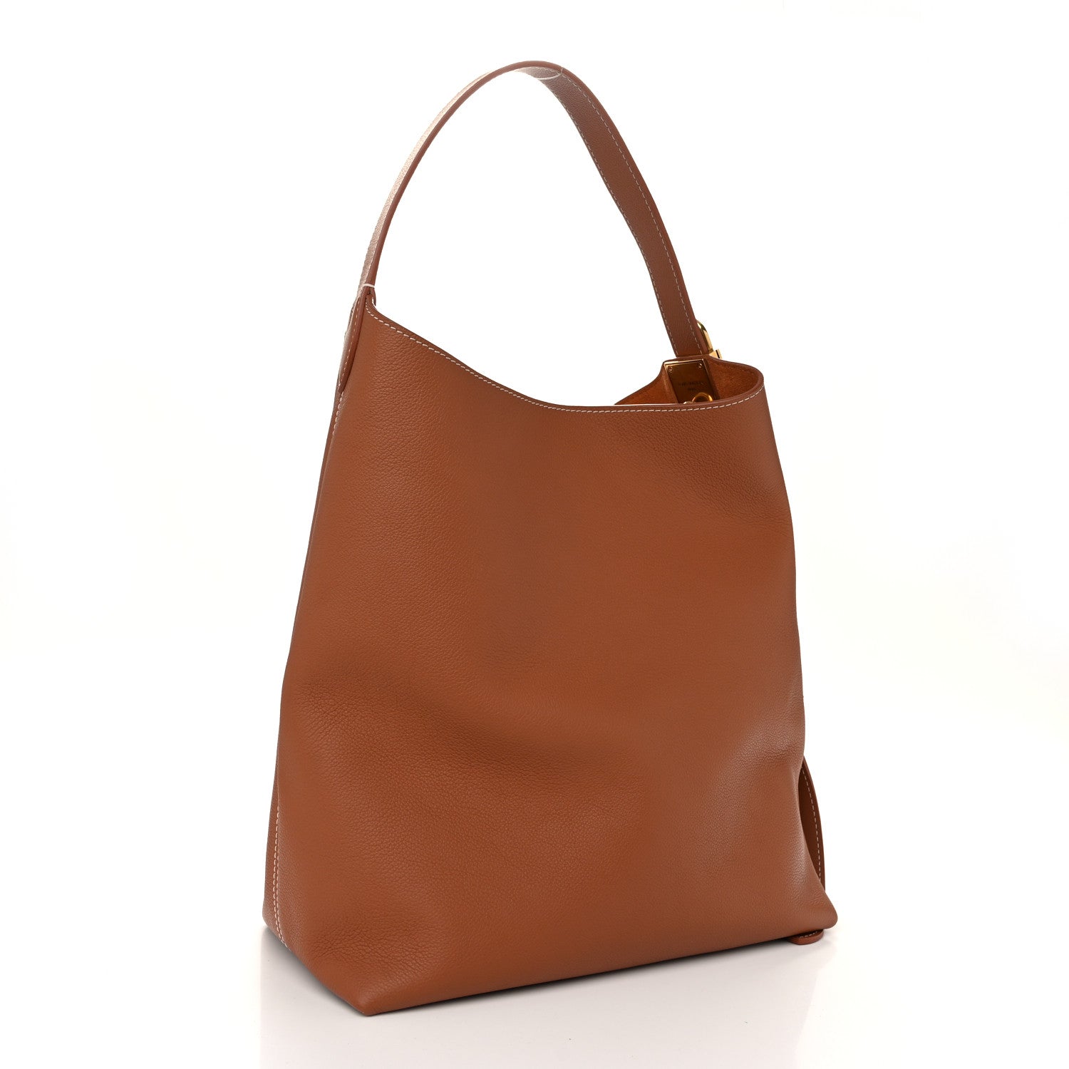 Louis Vuitton Grained Calfskin Low Key Hobo MM Cognac 4 of 10
