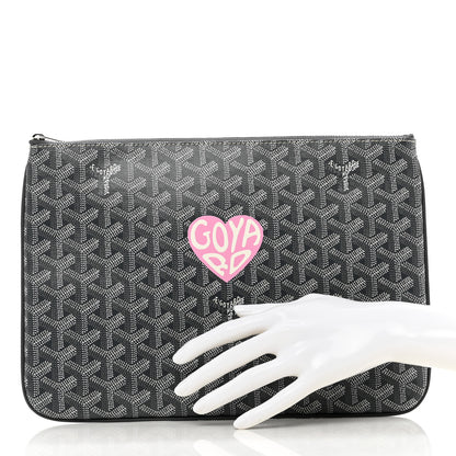 Goyard Goyardine Senat Pochette MM Grey 2 of 7