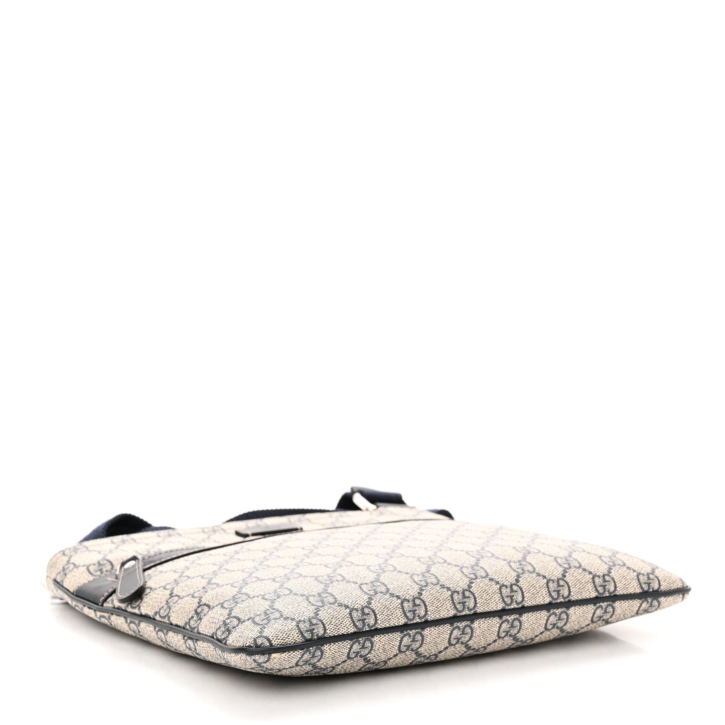 GG Supreme Monogram Flat Messenger Bag Black