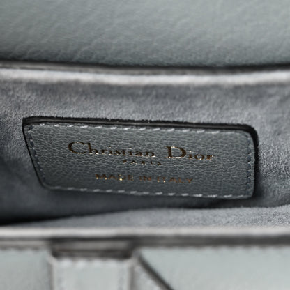 Christian Dior Goatskin Micro Saddle Bag With Strap Cloud Blue 6 of 8