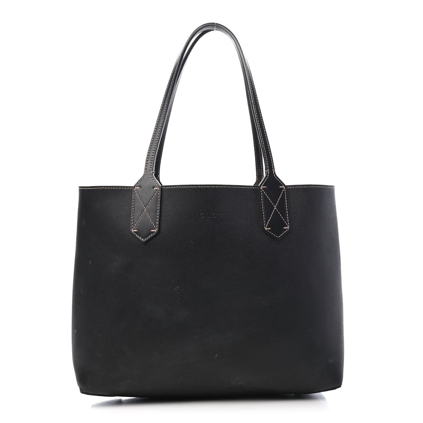 GG Supreme Monogram Small Reversible Tote Dark Brown