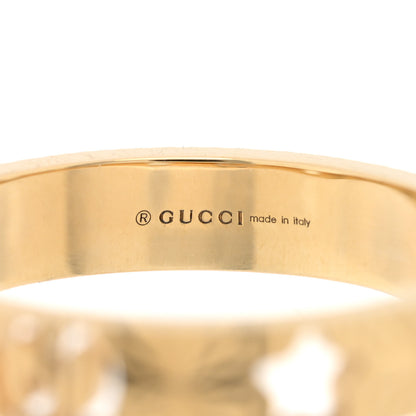 Gucci 18K Yellow Gold Icon Stars Band Ring 58 8.25 4 of 4