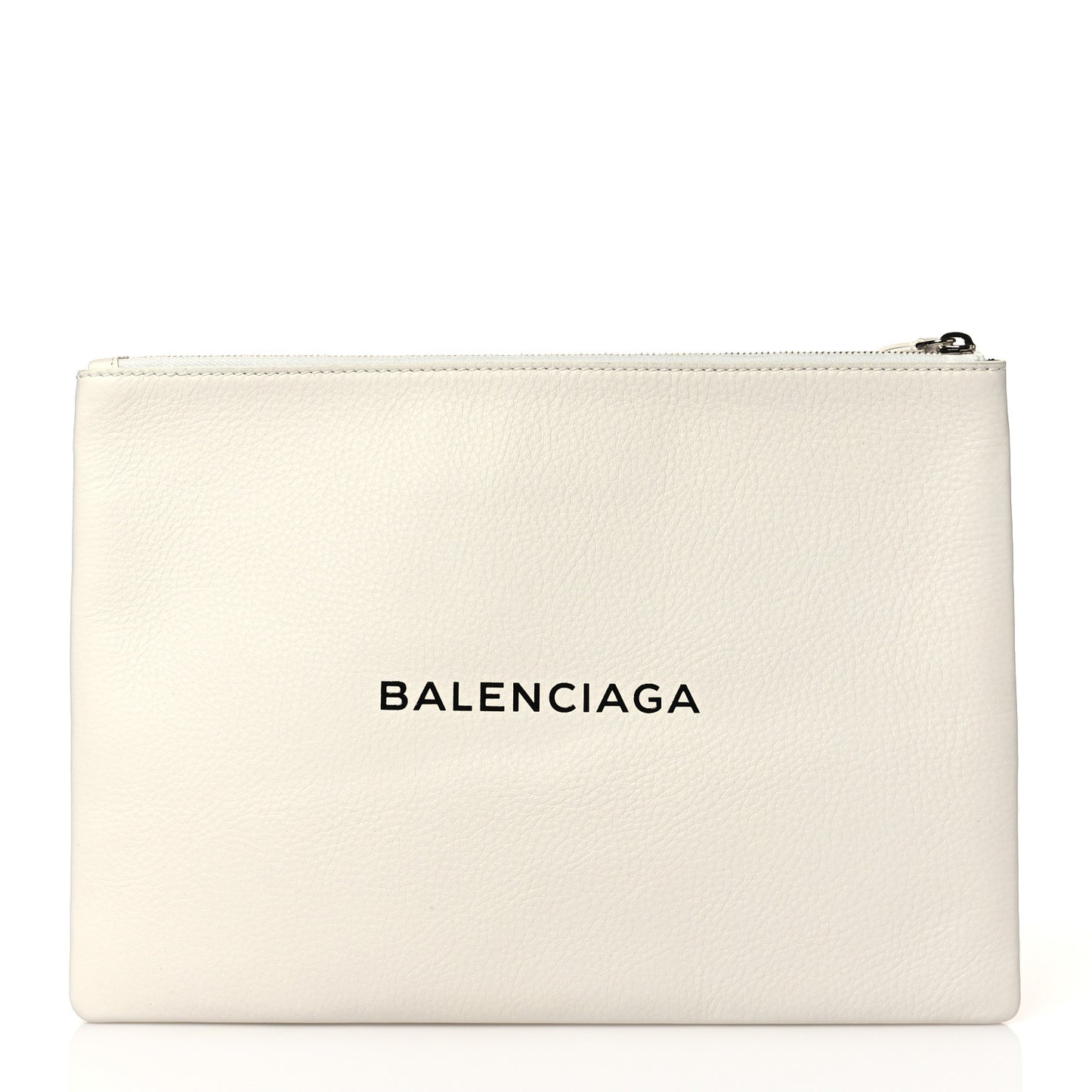 Calfskin Logo Everyday Second Bag White