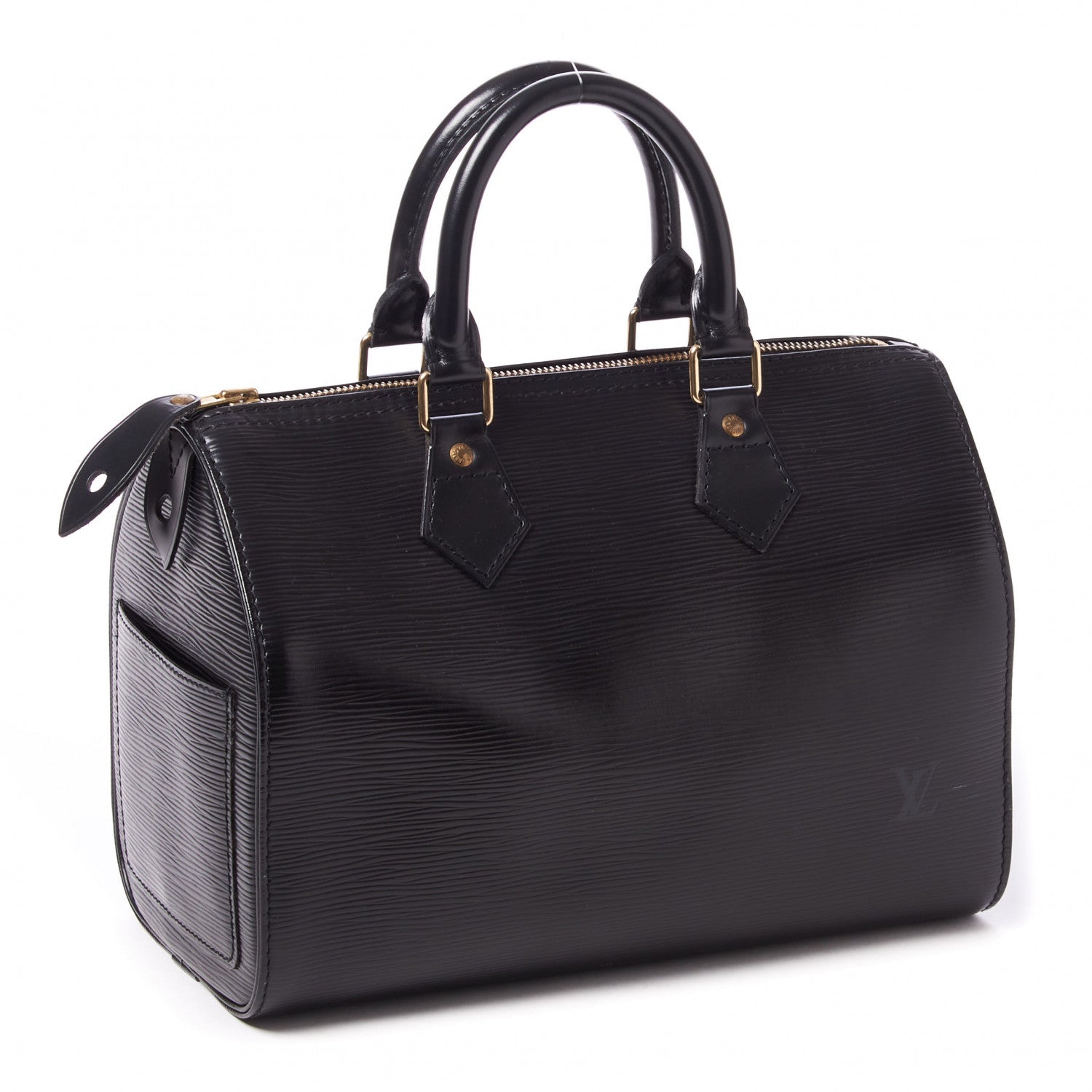 Louis Vuitton Epi Speedy 25 Black 2 of 8
