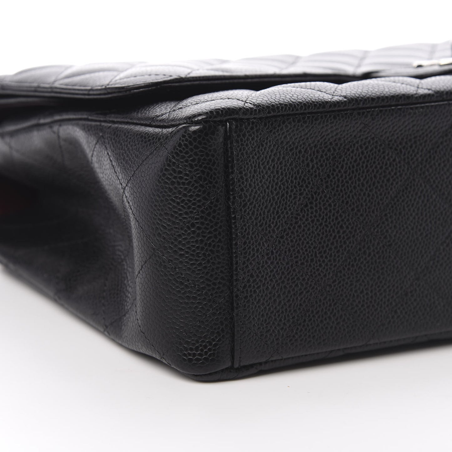 Caviar Quilted Maxi Double Flap Black