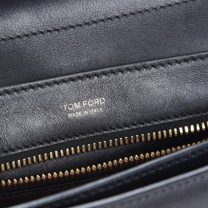 Tom Ford Calfskin Medium Sienna Crossbody Bag Black 6 of 7