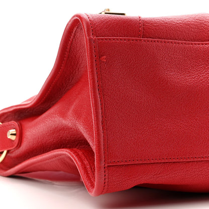 Balenciaga Chevre Gold Metallic Edge Hardware City Rouge Grenade 9 of 10