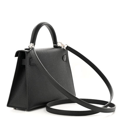 Hermes Epsom Mini Kelly Sellier 20 Black 3 of 11