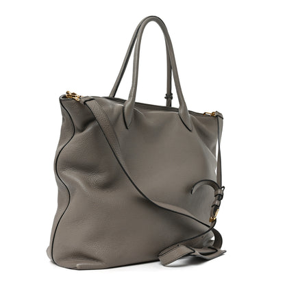 Prada Vitello Daino Zippered Tote Argilla 3 of 9