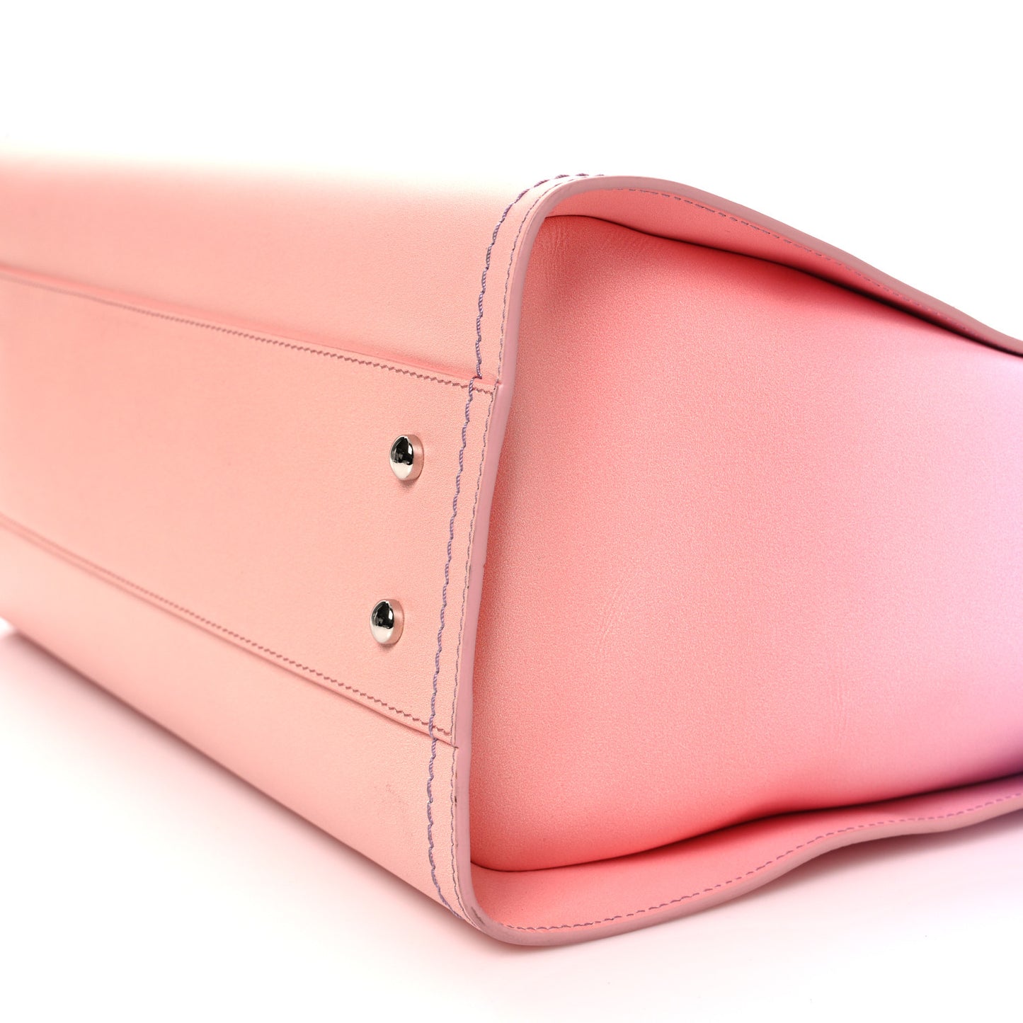 Shaded Calfskin Medium Deauville Tote Light Purple Pink Coral