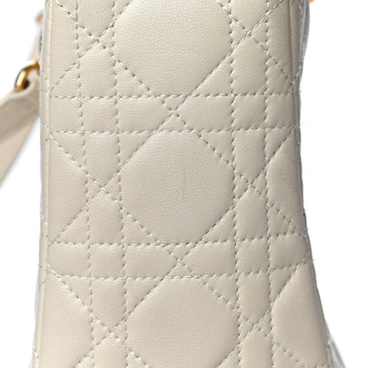 Christian Dior Lambskin Cannage Large Lady Dior Light Beige 19 of 35