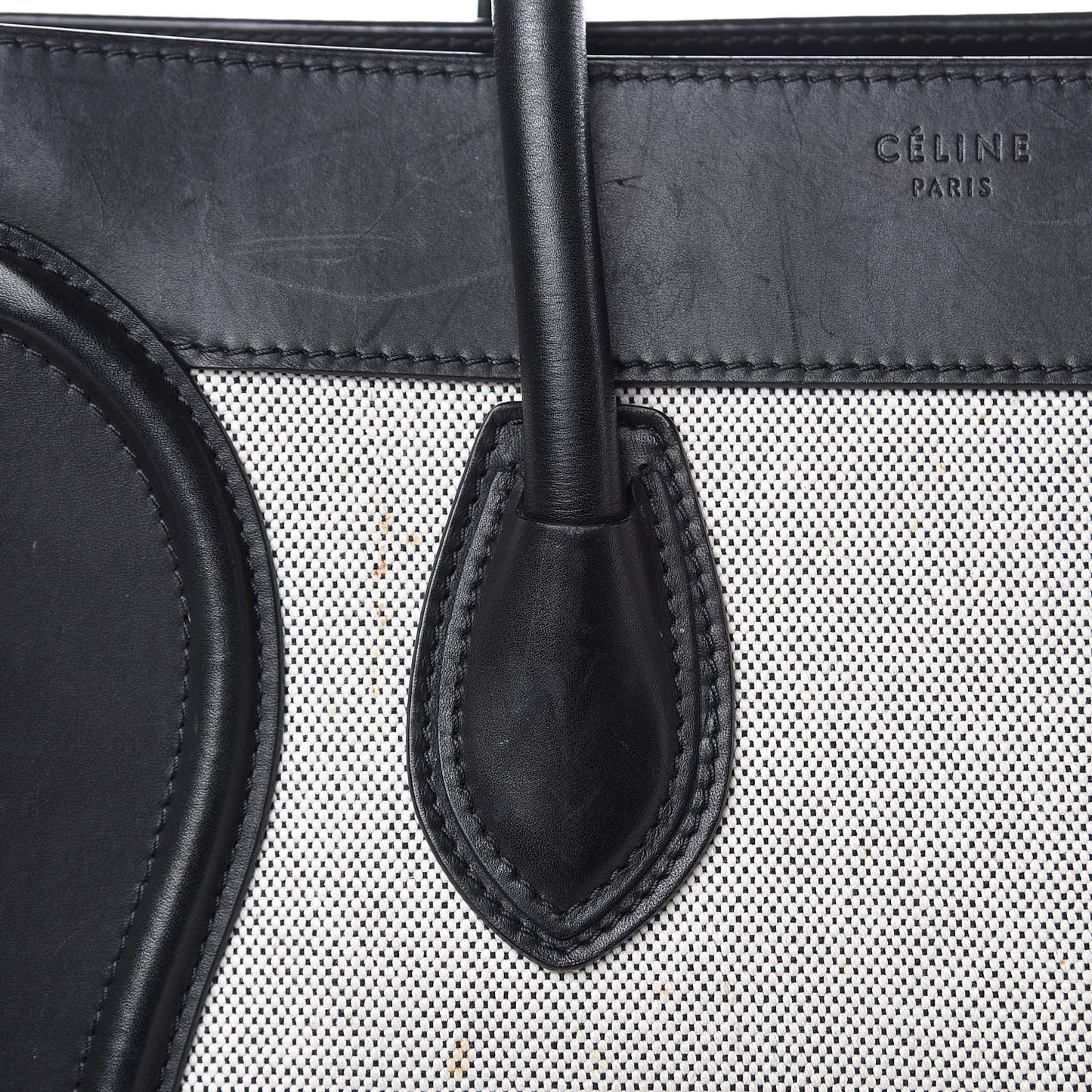 Canvas Smooth Calfskin Suede Mini Tri-Color Luggage