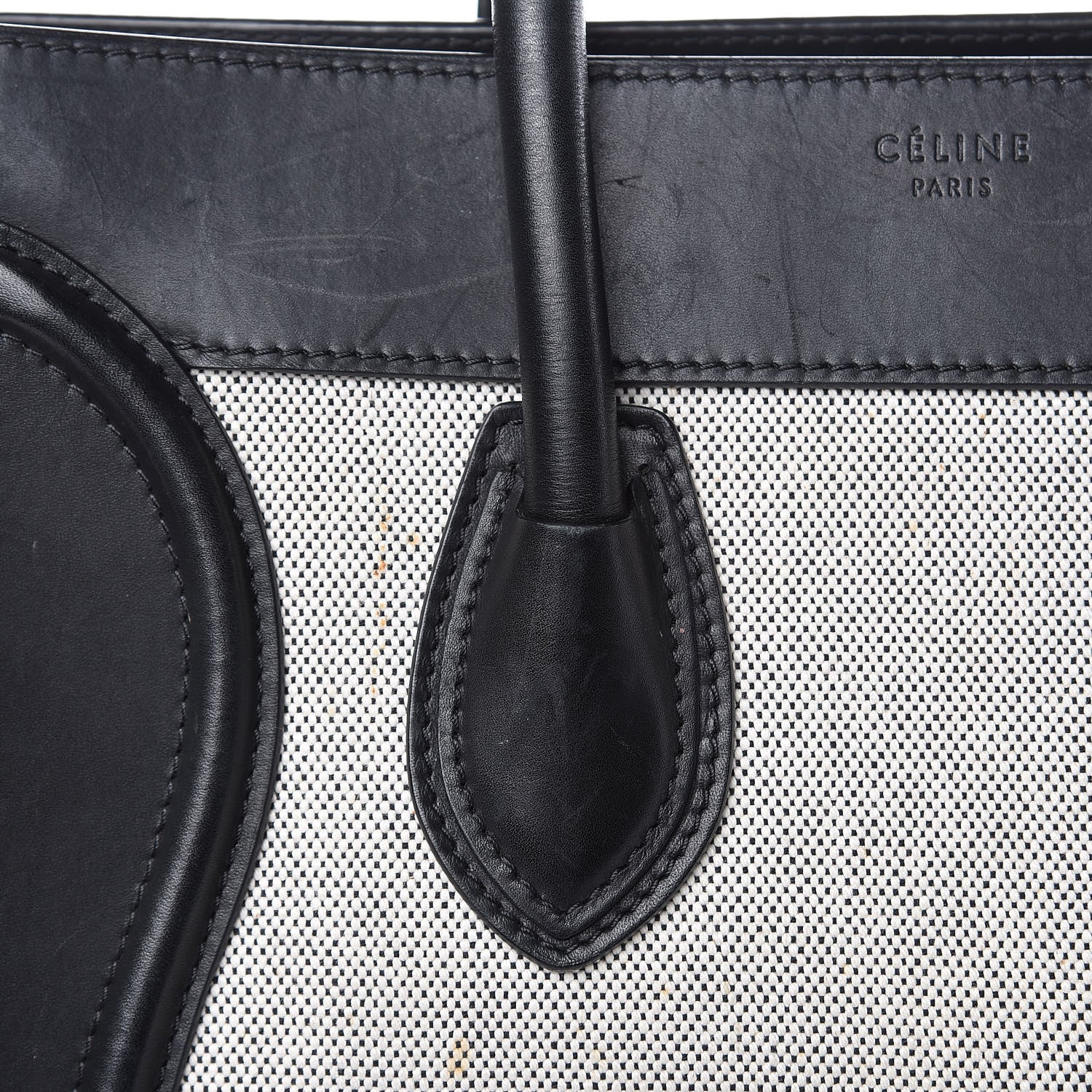 Celine Canvas Smooth Calfskin Suede Mini Tri-Color Luggage 19 of 20