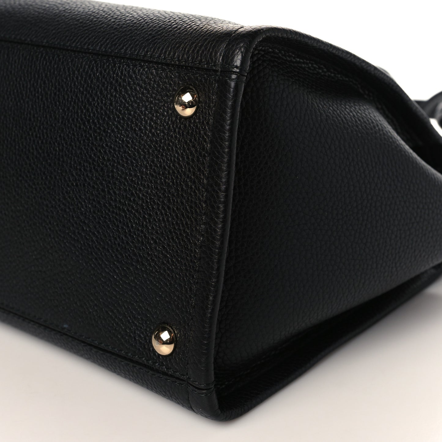 Grained Calfskin Medium Meera Tote Black