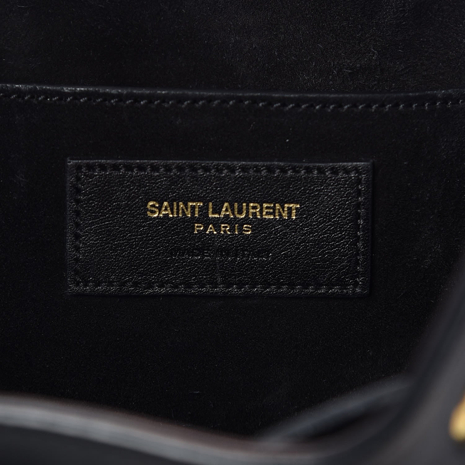 Saint Laurent Calfskin Small Emmanuelle Fringe Bucket Bag Black 6 of 10