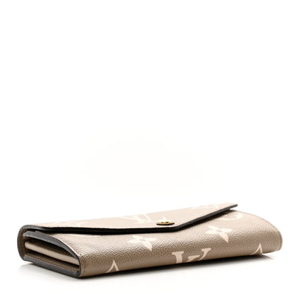 Louis Vuitton Empreinte Monogram Giant Sarah Wallet Tourterelle Creme 4 of 9