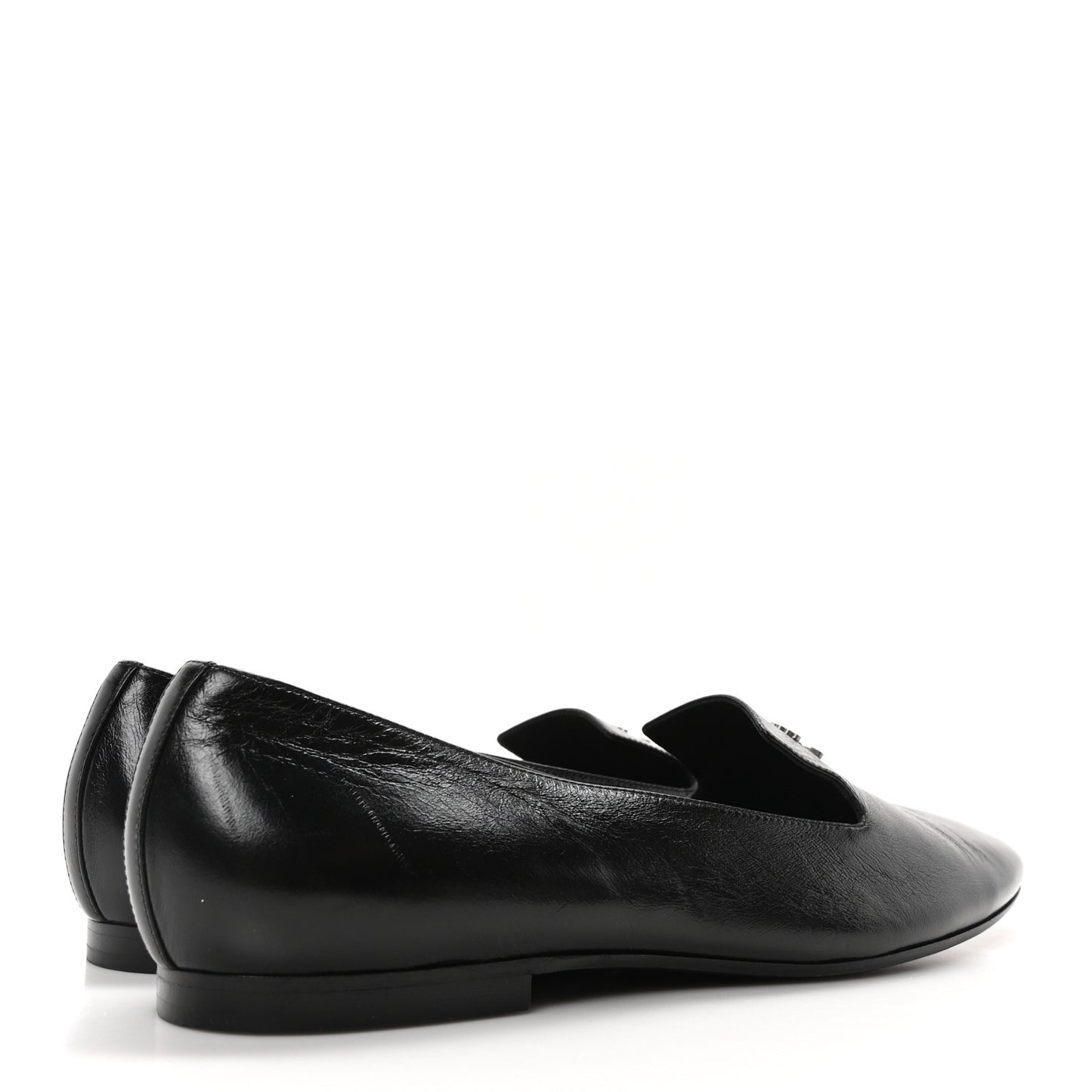 Lambskin CC Loafers 41 Black