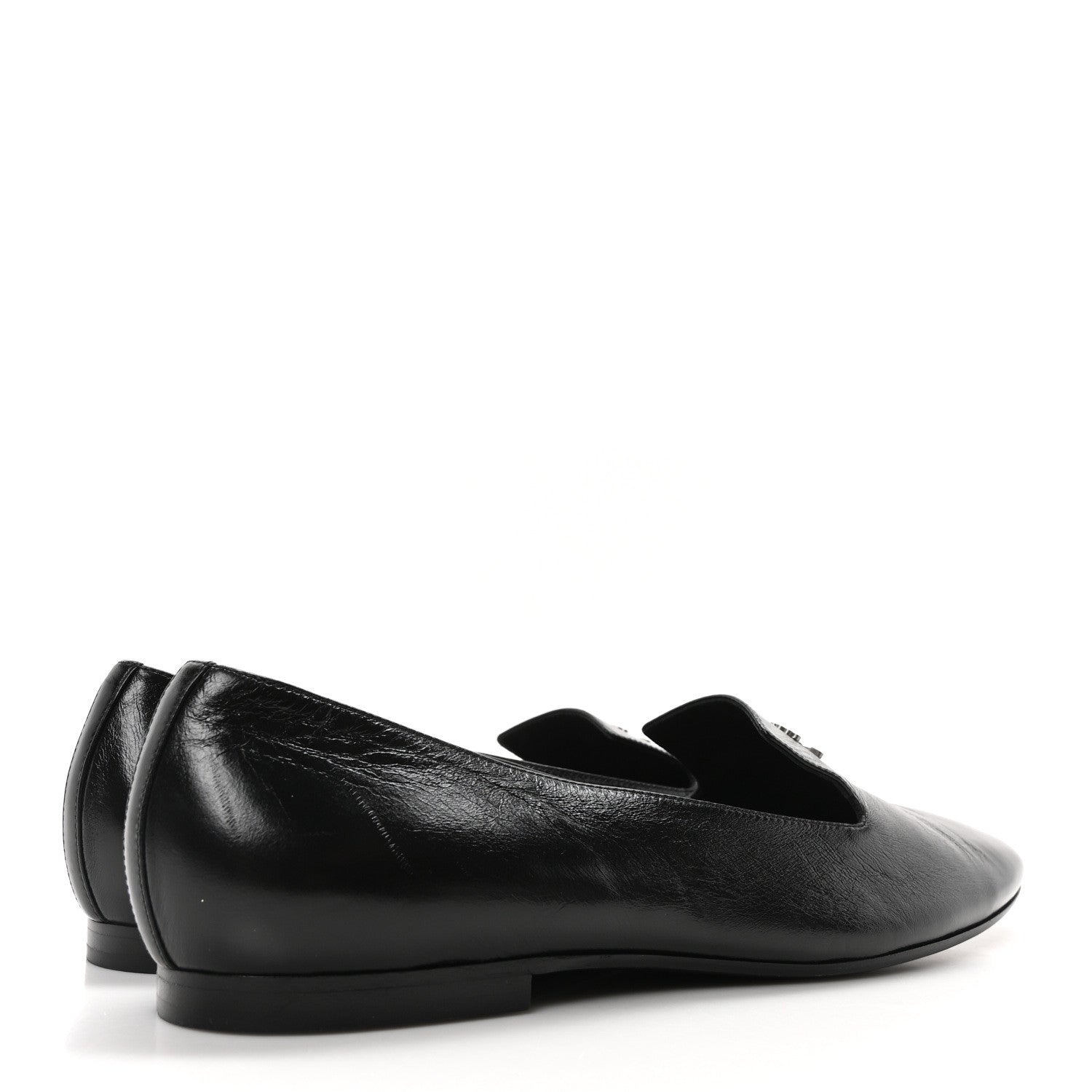 Chanel Lambskin CC Loafers 41 Black 11 of 19