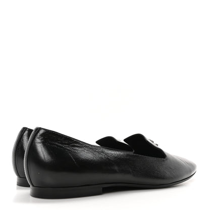 Chanel Lambskin CC Loafers 41 Black 11 of 19