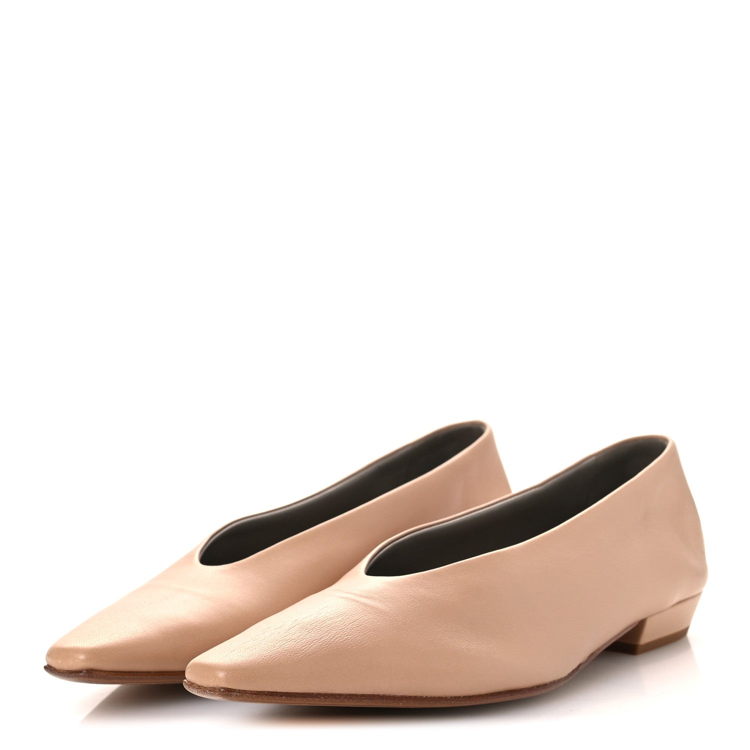 値下げ【BOTTEGA VENETA】 NAPPAフラットシューズ39 Bottega Veneta Nappa Almond Flats 39 Cipria 1781110 – FASHIONPHILE