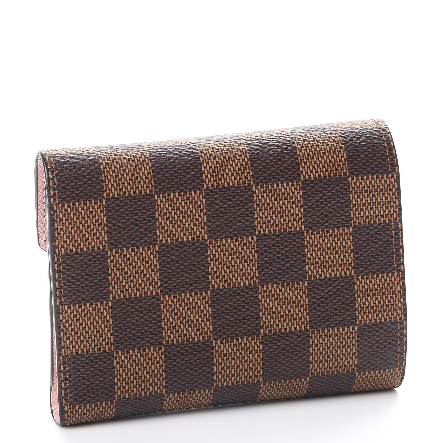 Louis Vuitton Damier Ebene Victorine Wallet Rose Ballerine 3 of 8