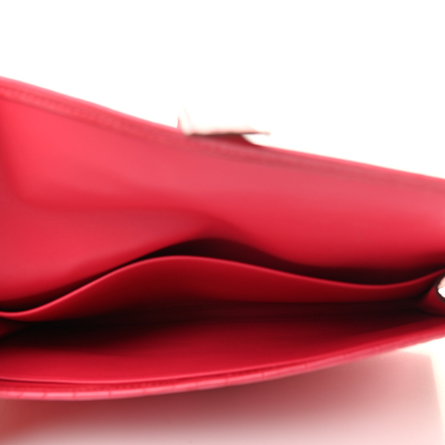 Hermes Matte Alligator Jige Duo Clutch Framboise 6 of 8
