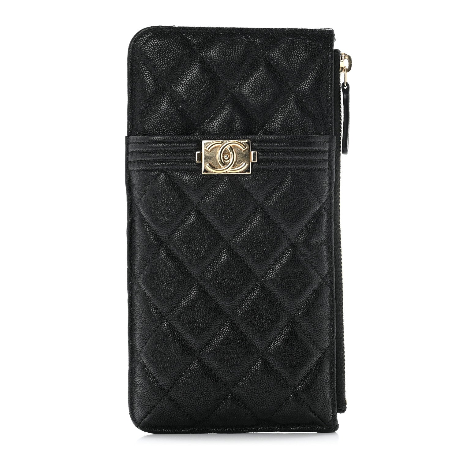 Chanel Caviar Quilted Boy iPhone Pouch Black 1 of 8