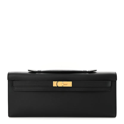 Hermes Swift Kelly Cut Clutch Pochette Black 1 of 11