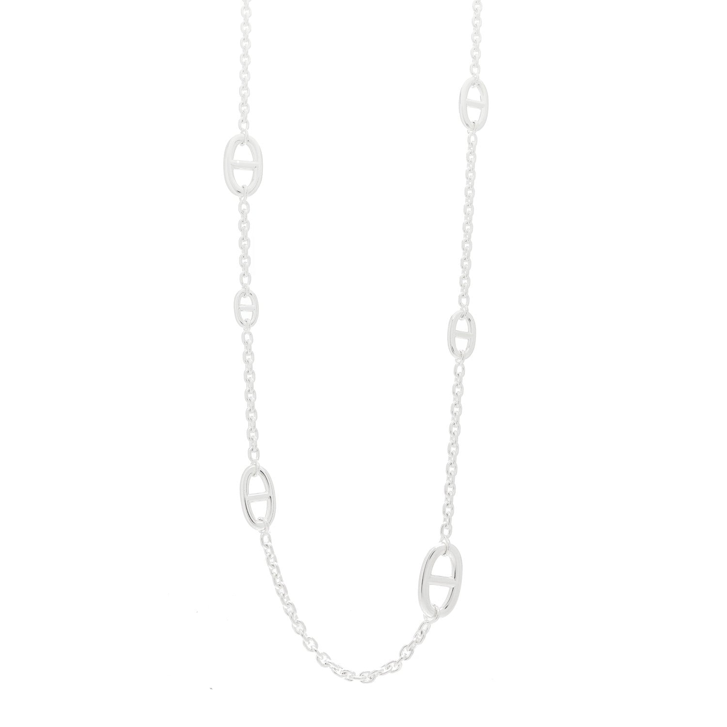 Hermes Sterling Silver Farandole Necklace 80 1 of 6