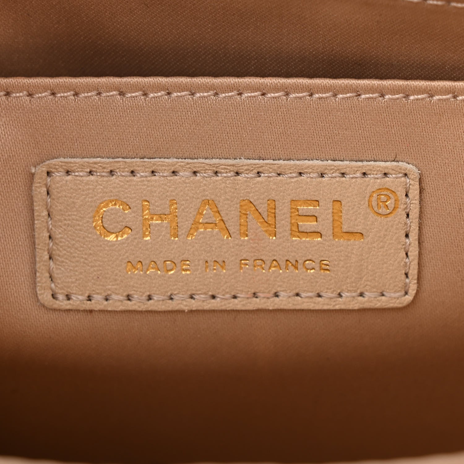 Chanel Lambskin Quilted Medium Golden Class Flap Dark Beige 6 of 12