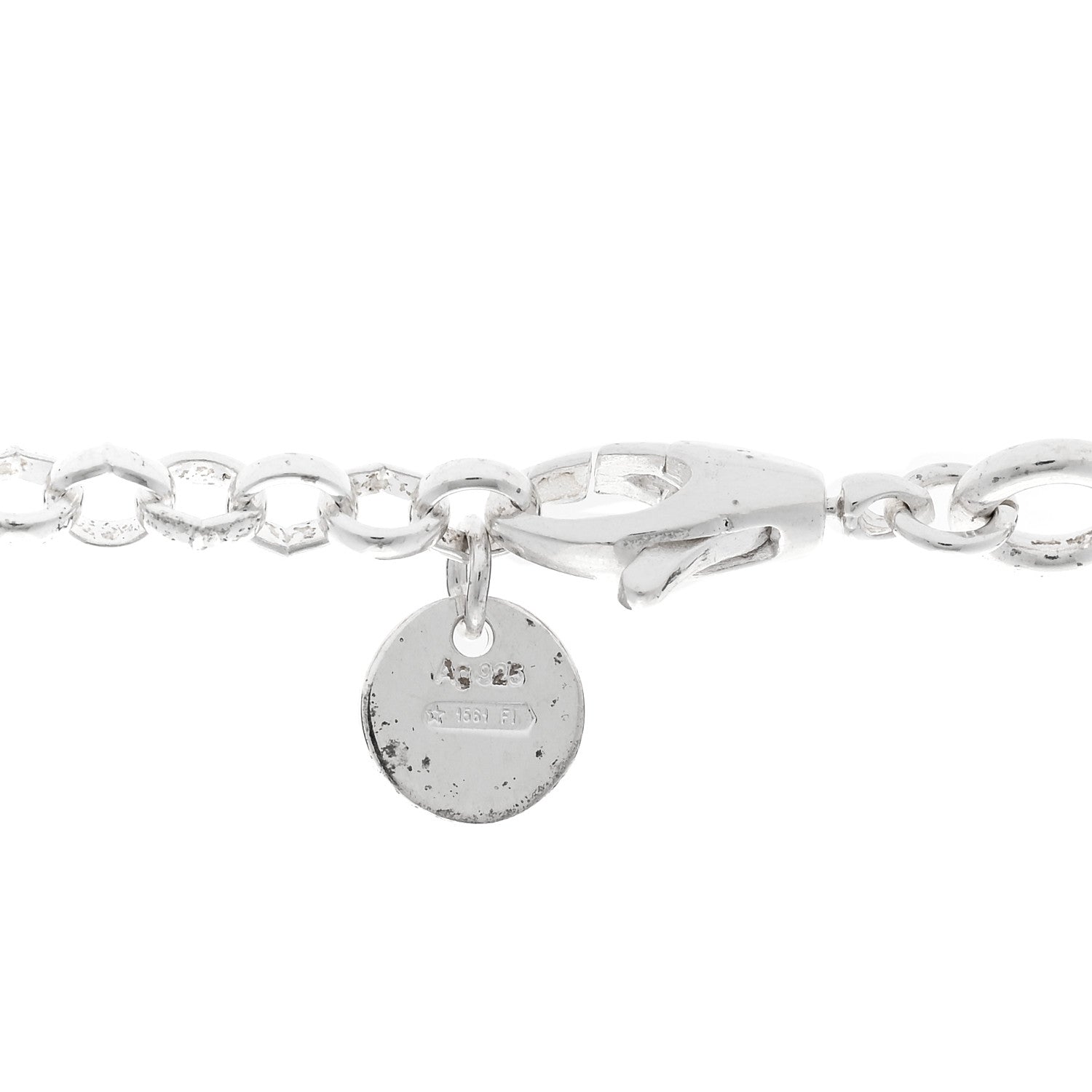 Gucci Sterling Silver Interlocking GG Pendant Beaded Necklace 5 of 6