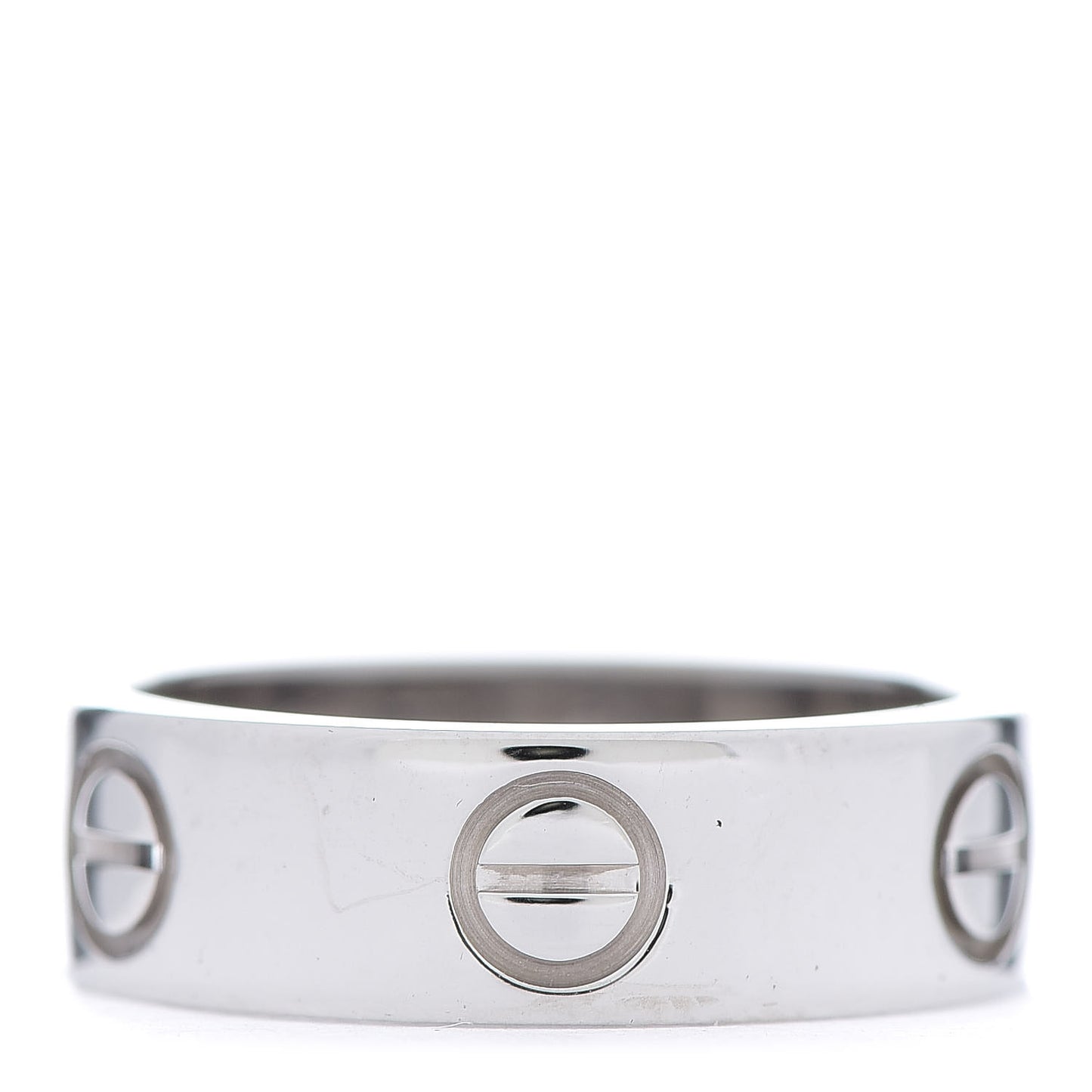 18K White Gold 5.5mm LOVE Ring 50 5.25