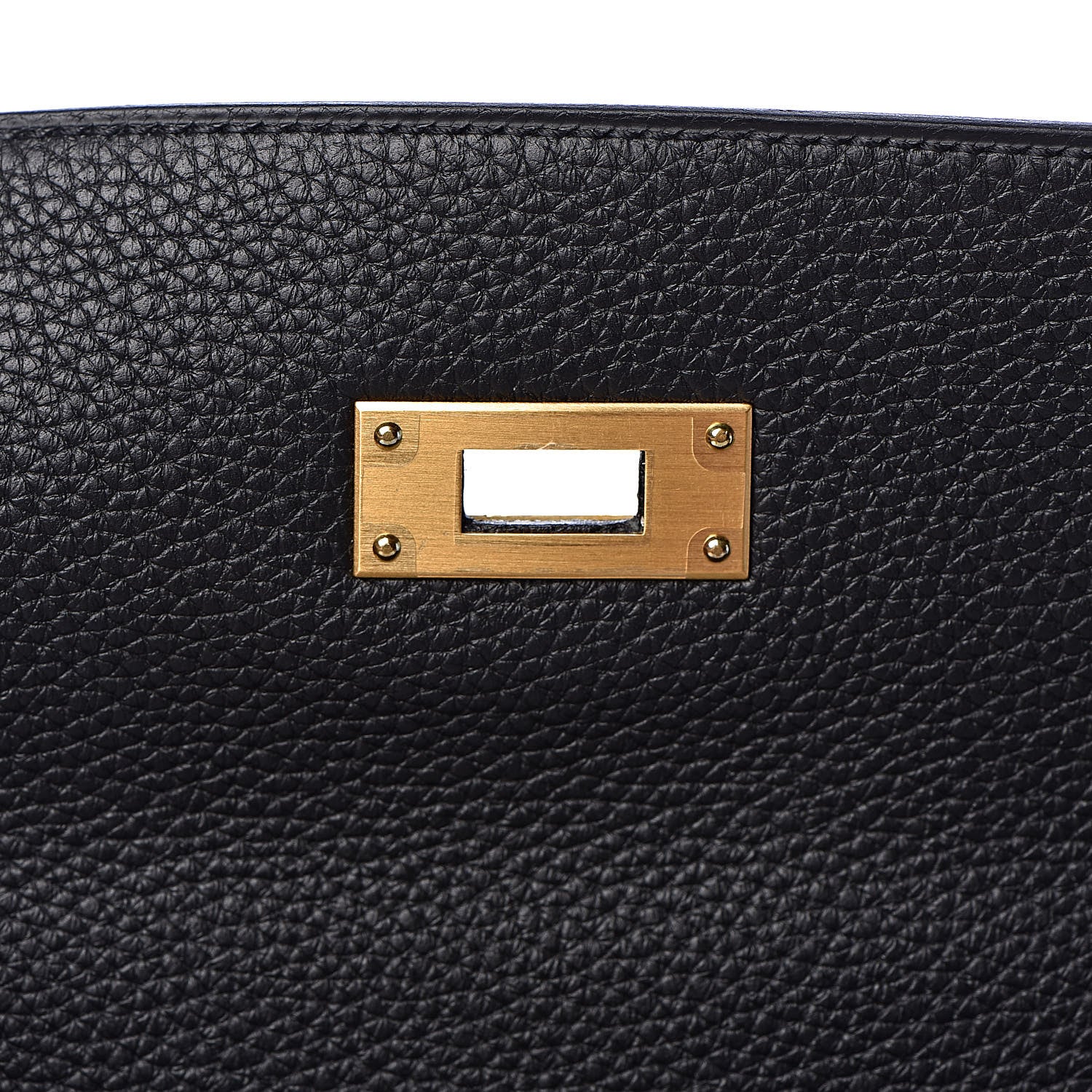 Hermes Togo Kelly Horseshoe Sellier 32 Black Vert Fonce 22 of 41
