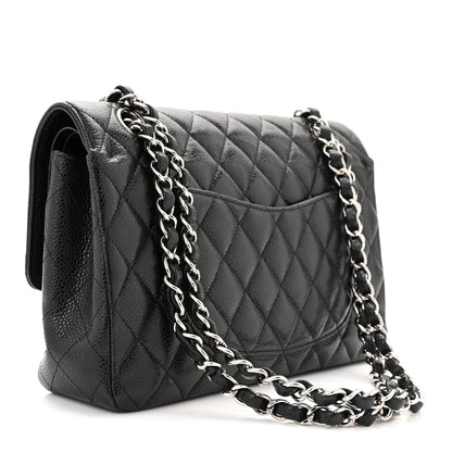 Chanel Caviar Quilted Medium Double Flap Black 3 of 9
