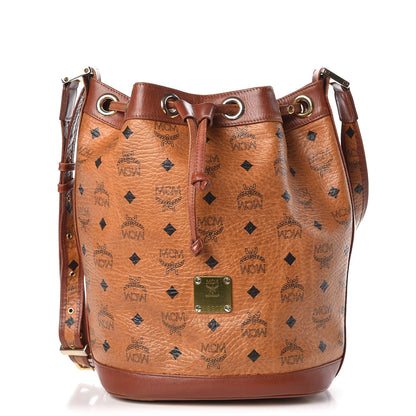 MCM Visetos Drawstring Bag Cognac 1 of 26