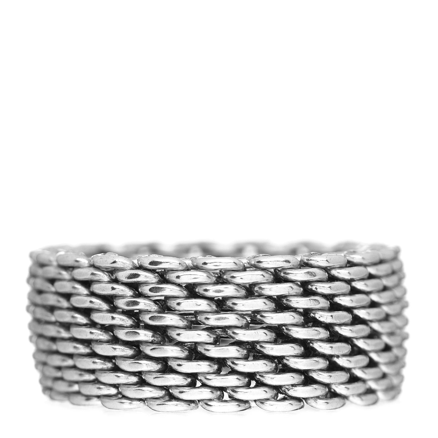 Sterling Silver Somerset Mesh Ring 58 8.5