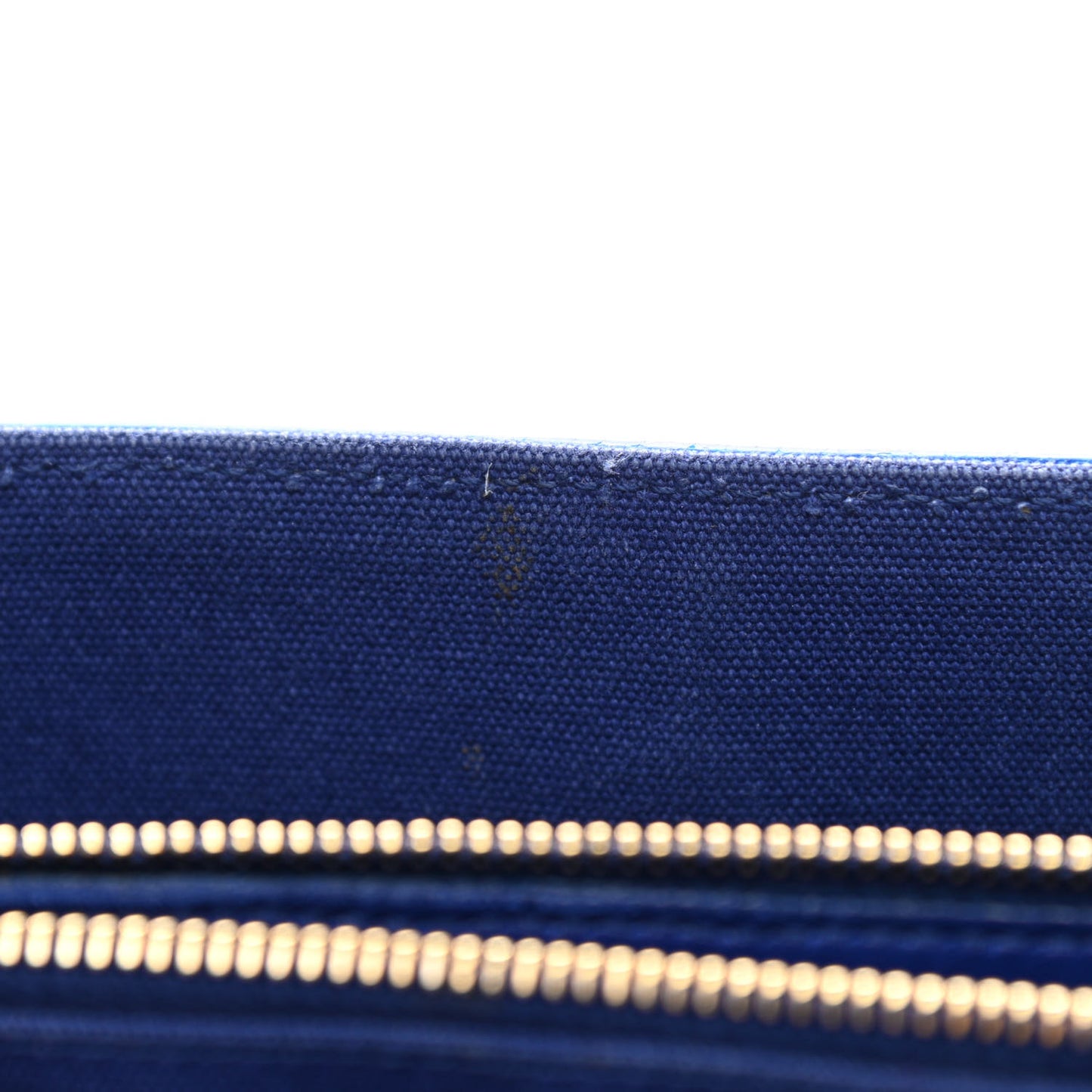 Calfskin Canvas Small Muse Two Blue