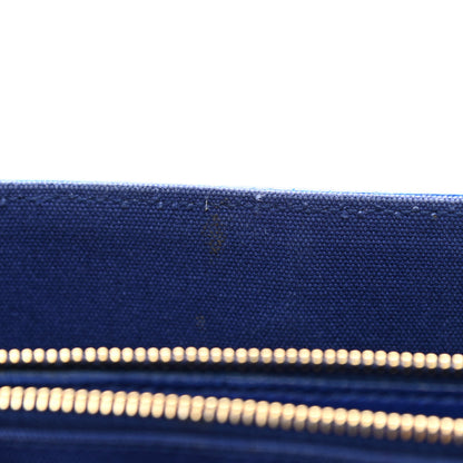 Saint Laurent Calfskin Canvas Small Muse Two Blue 12 of 20