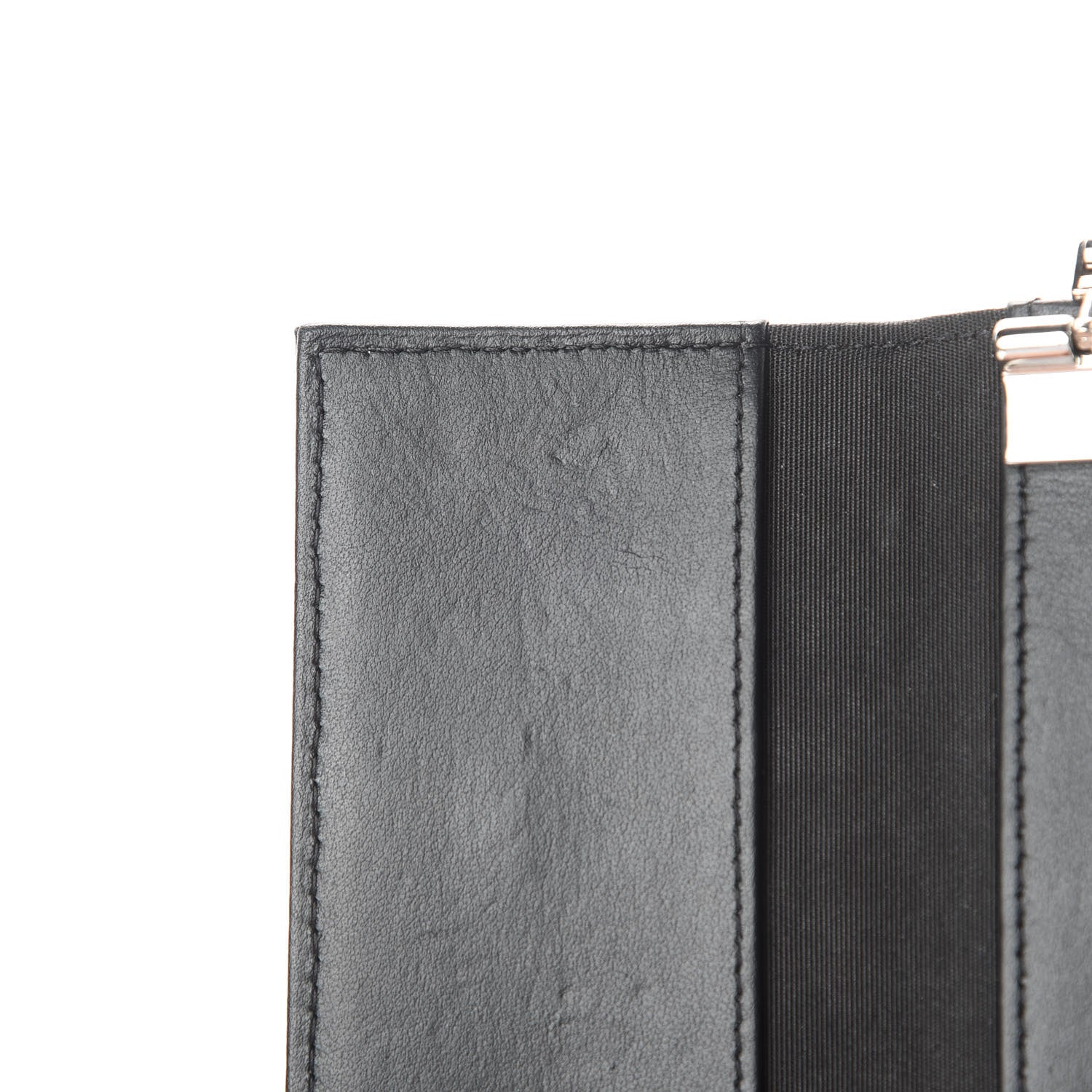 Chanel Goatskin Camellia Embossed 4 Key Holder Black 9 of 11