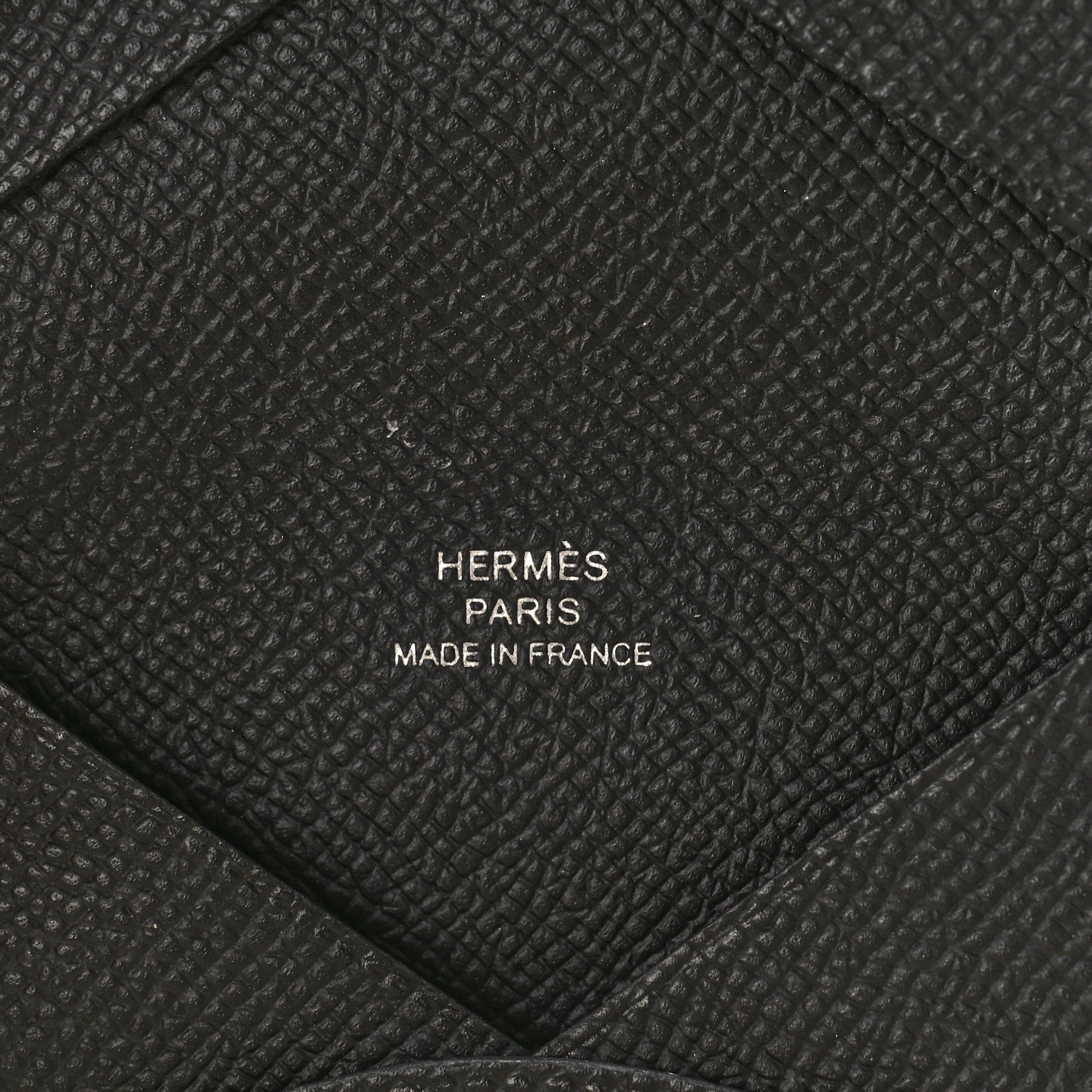 Hermes Epsom Calvi Card Case Black 6 of 8