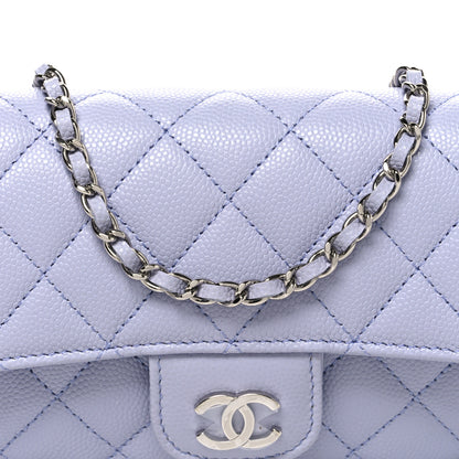 Chanel Caviar Quilted Glasses Case With Chain Light Purple 9 of 11